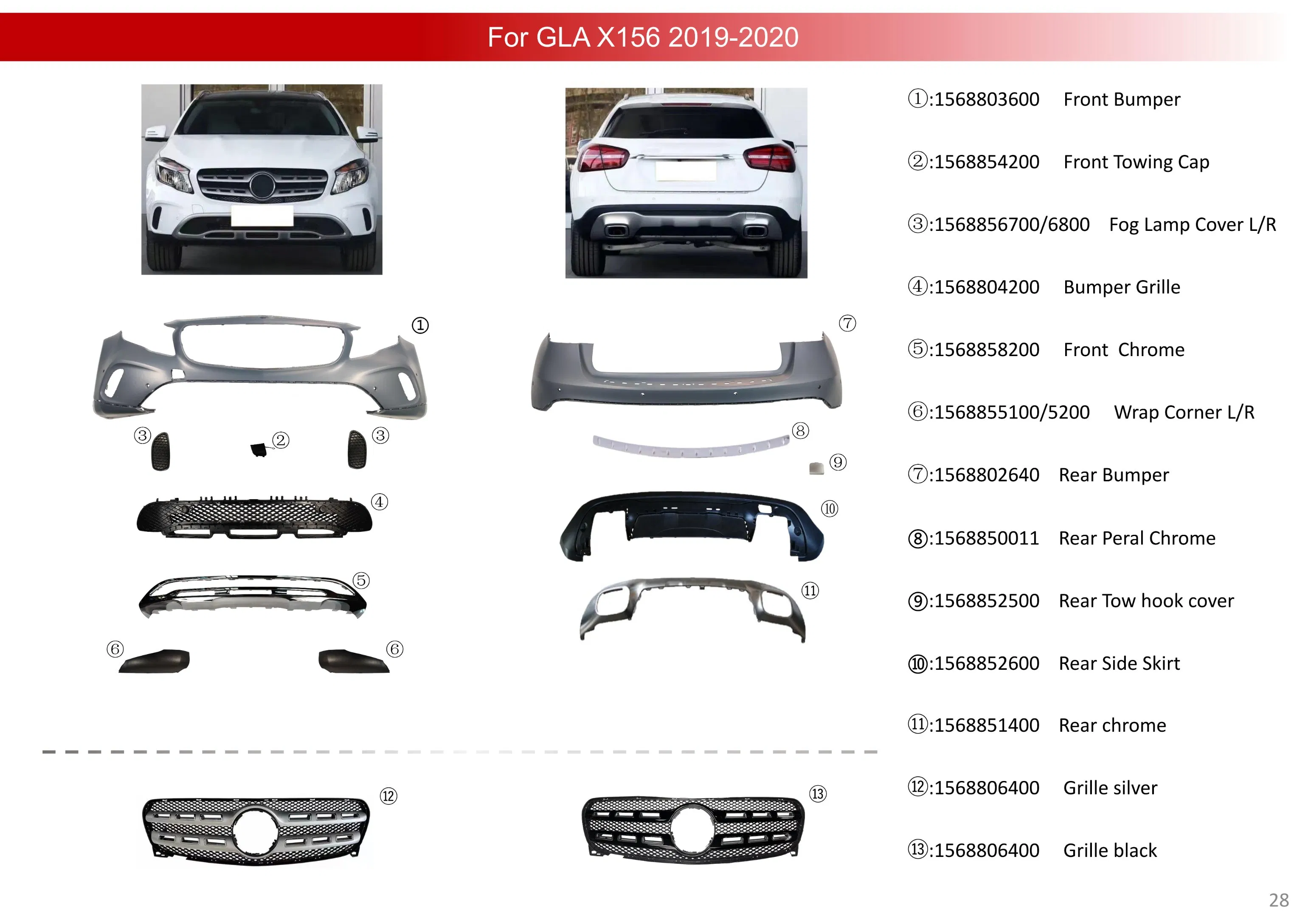 Auto Body System Upgraded Bodykit Body Kits for Gle167 Upgrade to Gle53