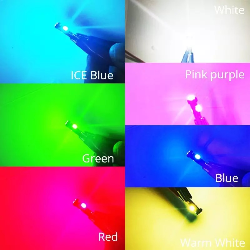 Светодиодная лампа T5 W3w 3SMD для приборной панели авто