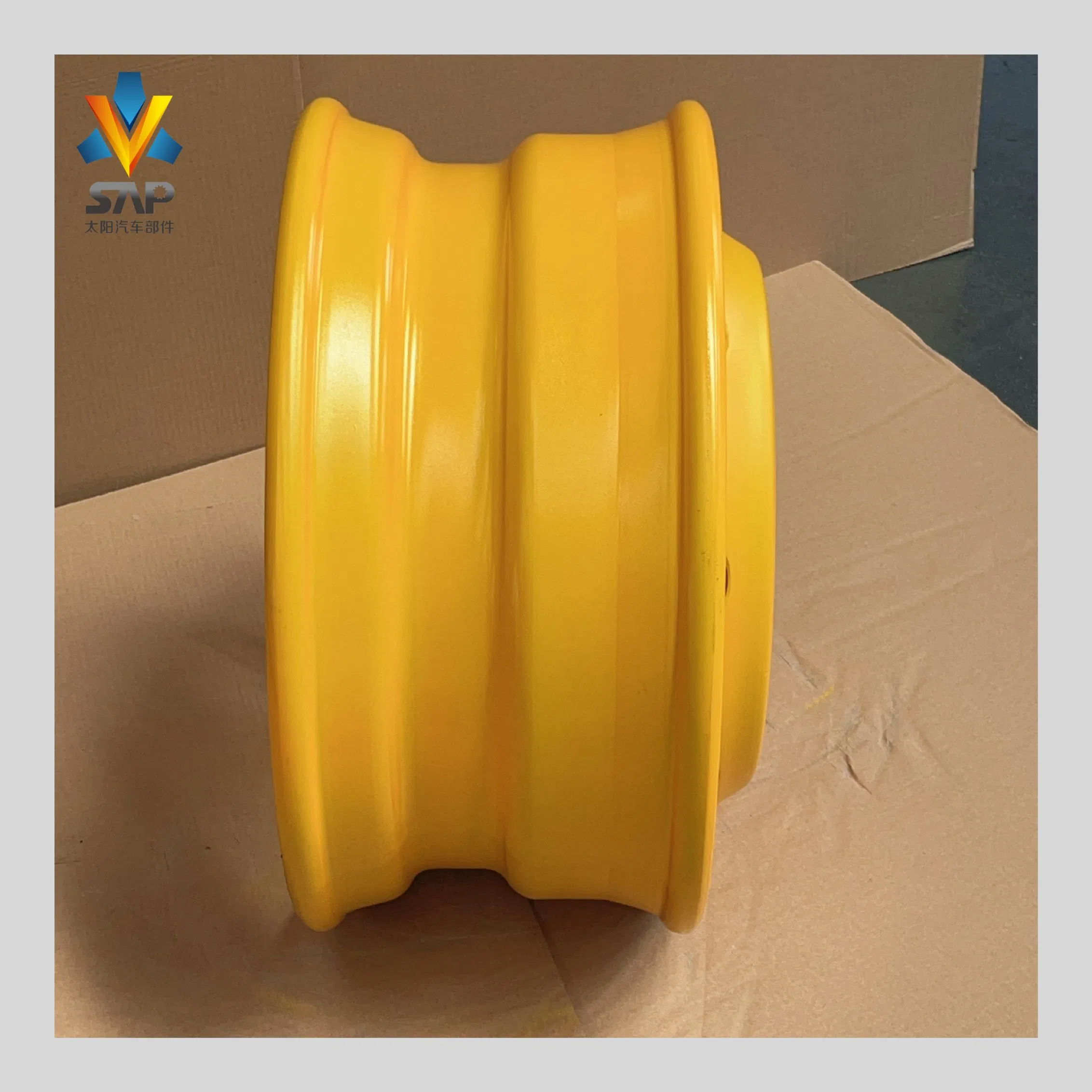 Стальной безкамерный диск 22.5x9.00 для грузовика, желтый