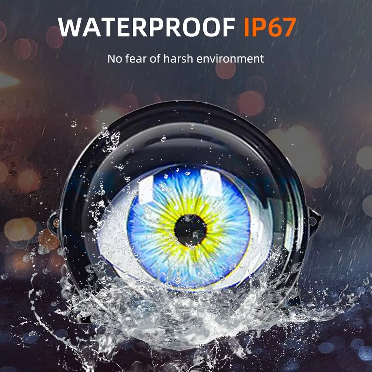 LED фара 3 дюйма с динамической подсветкой Devil Eye