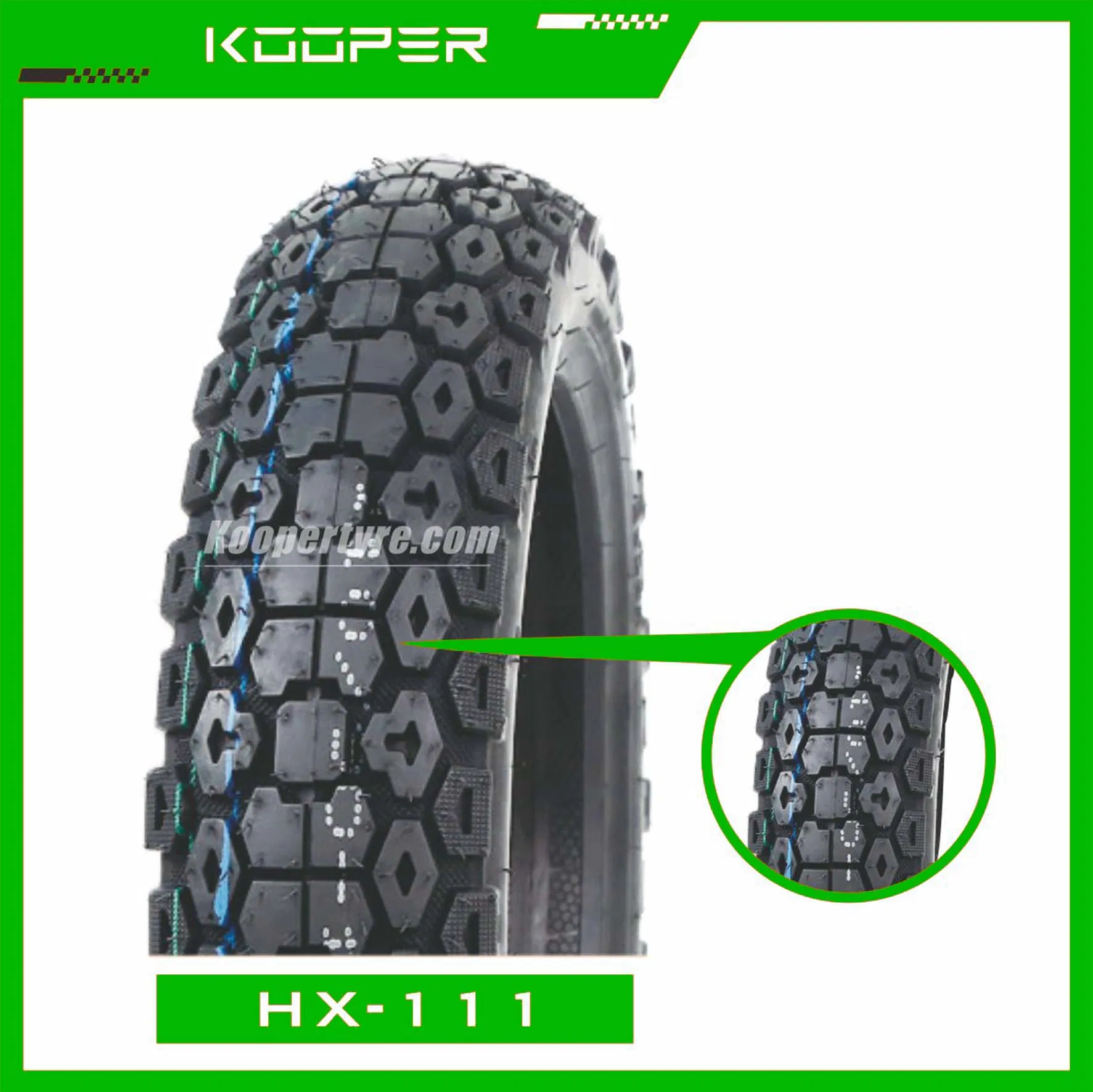 Durable Performance Motorcycle Tire /Tyre/Tubeless Set (110/90-16)
