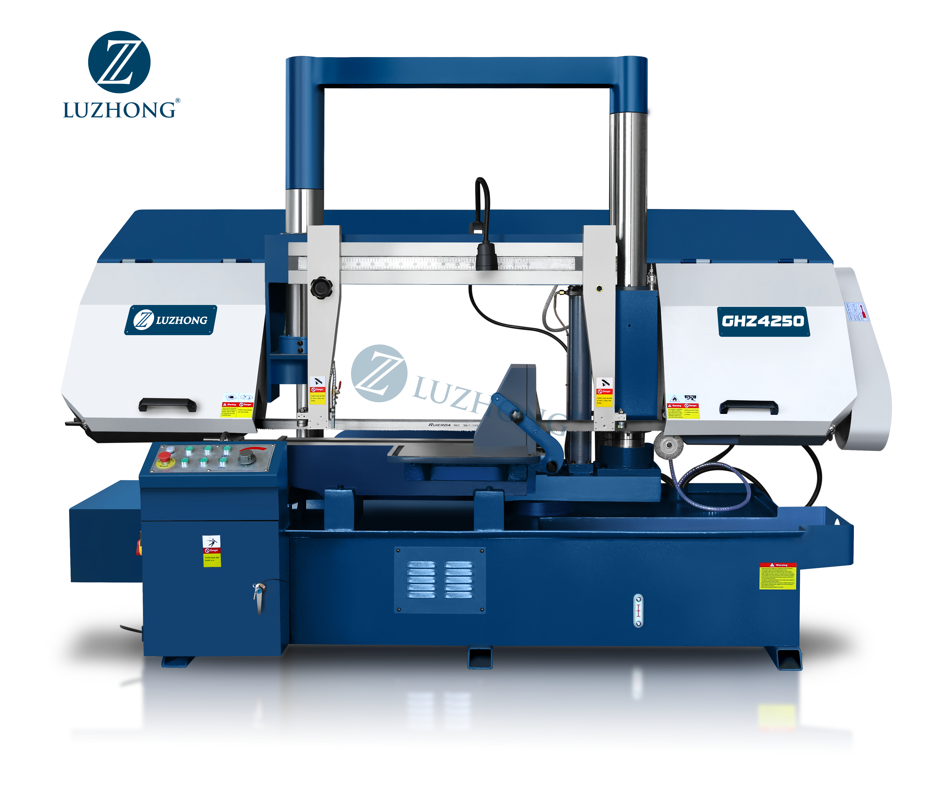 Полуавтоматическая горизонтальная ленточная пила для металла GHS4270 CNC