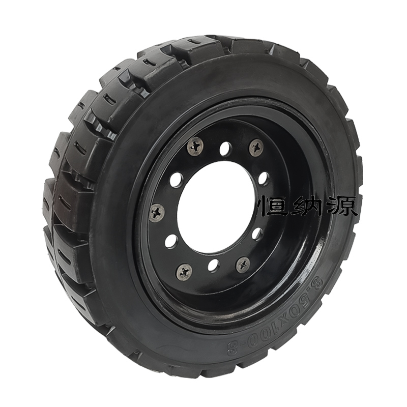 3.50X100-8 Solid Tire High Quality Rubber Anti-Skid Wear, Suitable for Refitting Electric Tricycle Cleaning Forklift, etc