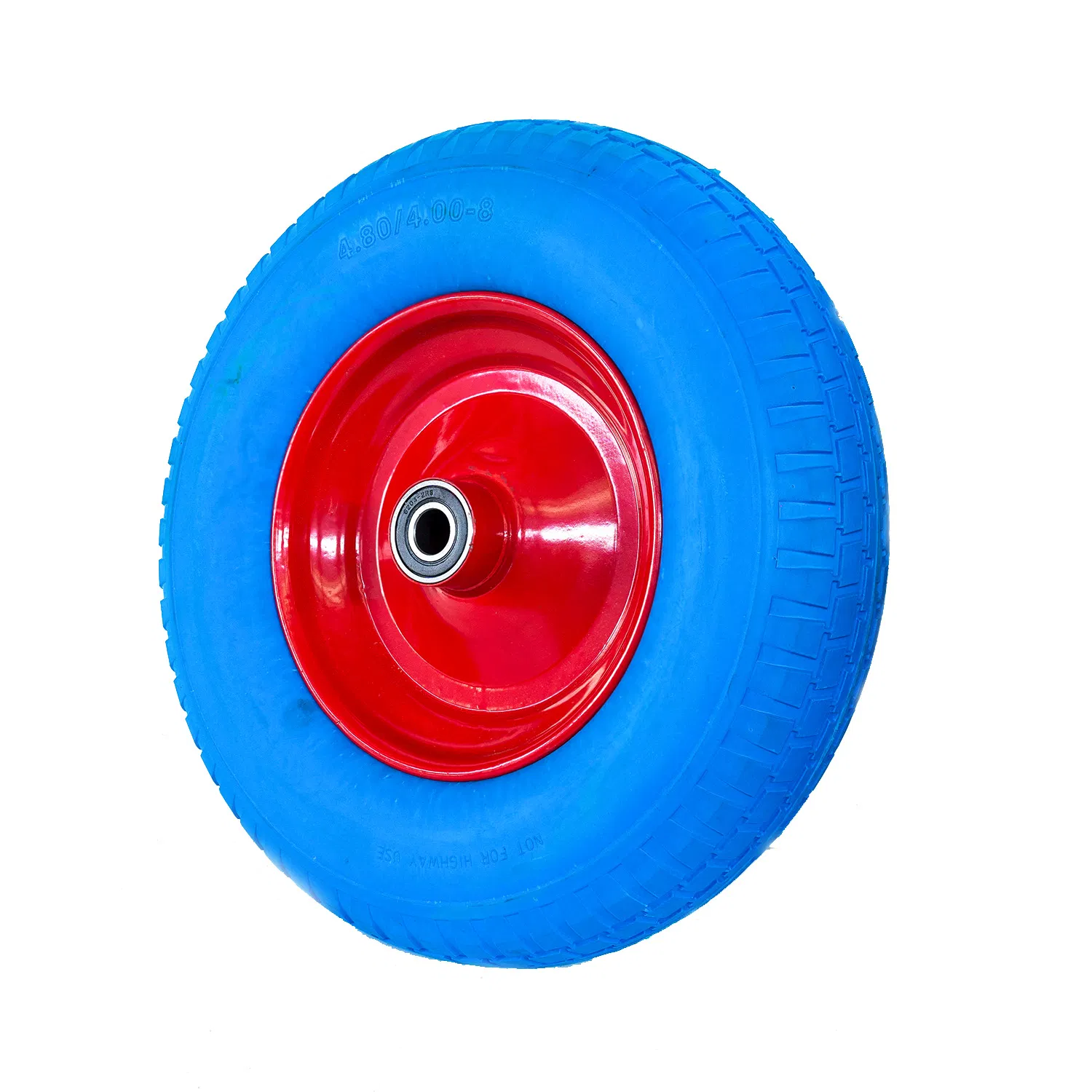 PU Rubber Wheel for Wagon Cart 8 Inch 2.50-4 Polyurethane Solid PU Foam Flat Free Tire Tyre Wheel for Hand Cart Trolley Wheel Barrow