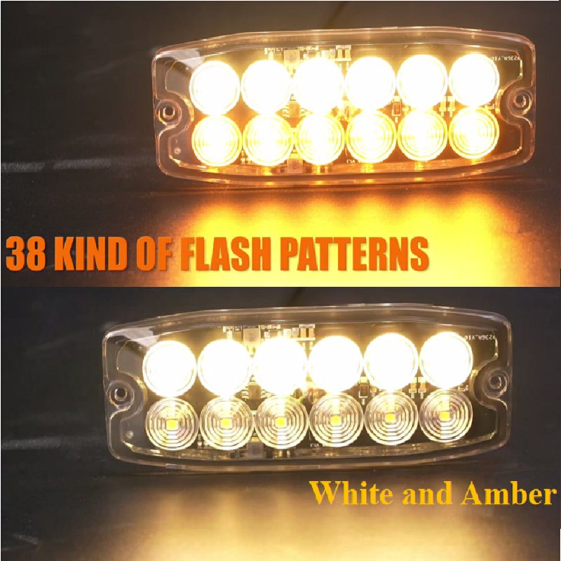 Универсальная светодиодная стробо-лампа 12-24В для мотоцикла, грузовика