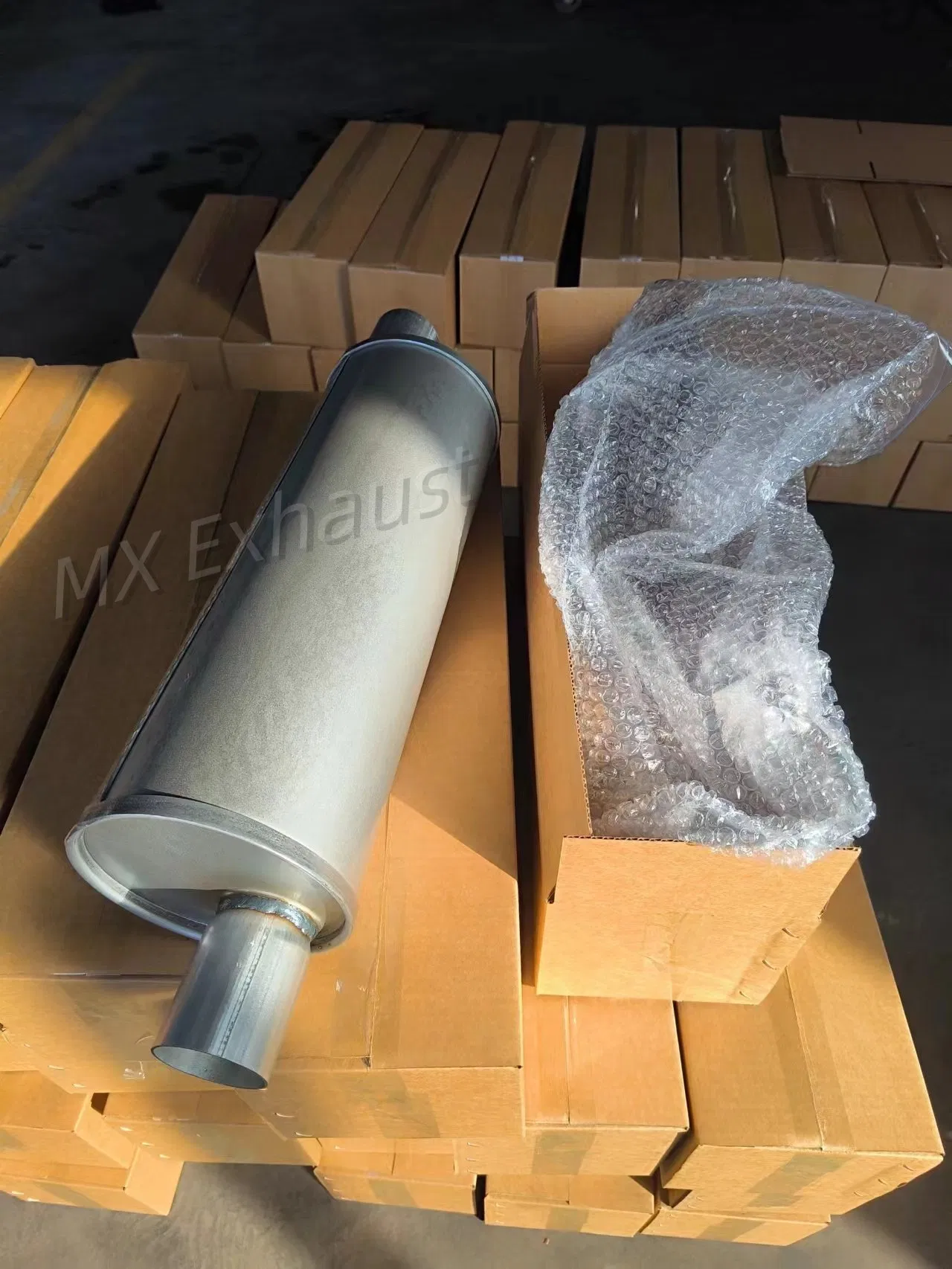 Глушитель выхлопа 6 дюймов, алюминированная сталь