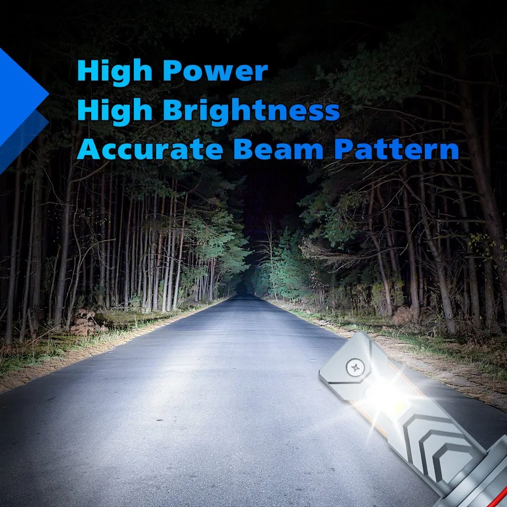 High Power Aurora100W H7 H1 H4 9005 LED Headlight Bulb