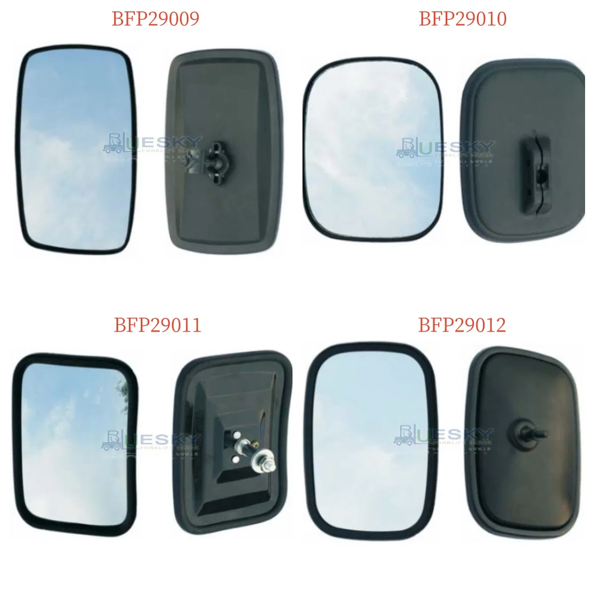 Forklift Rear Shatterproof Acrylic 180 Degree Panoramic Mirror