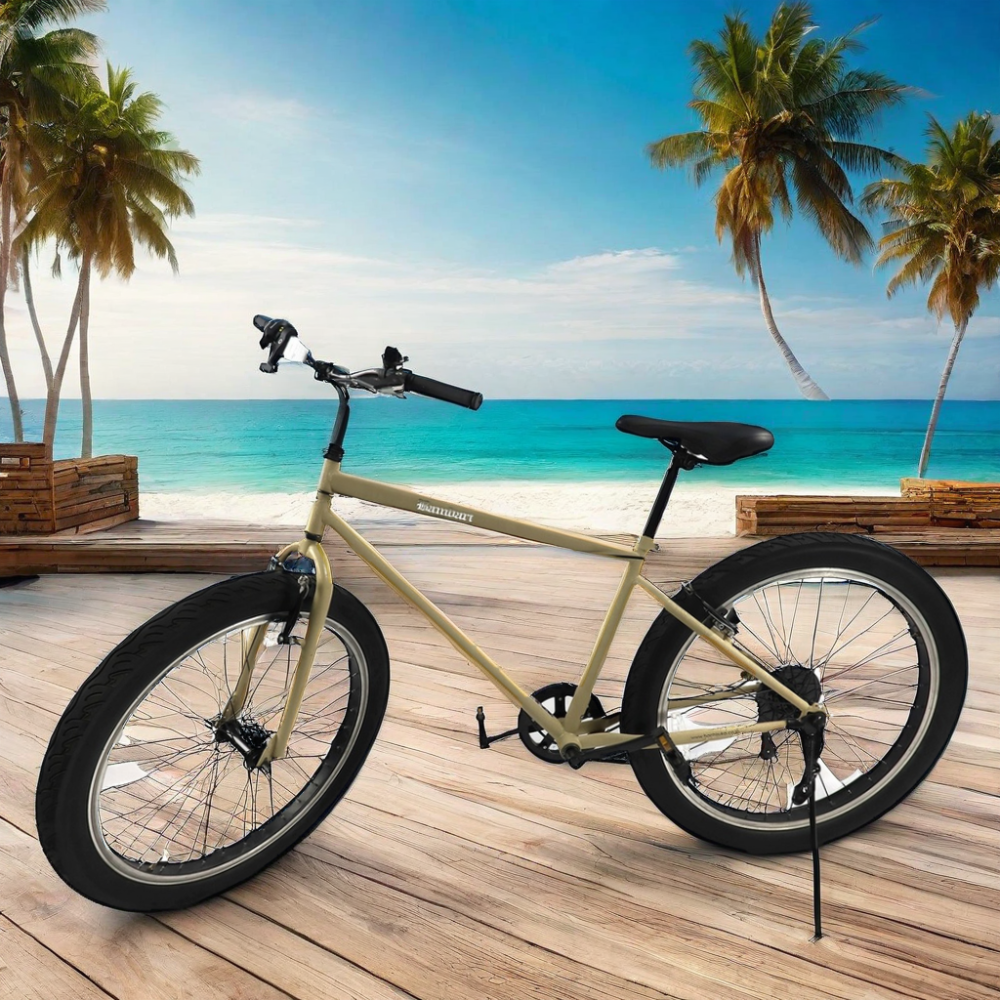 26" Wide Wheel Mountain Bike, Fat Tire, Urban Recreational