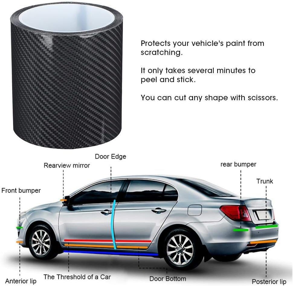 Car Logos Car Door Sill Protector Sticker Car Self-Adhesive Anti-Collision Sticker