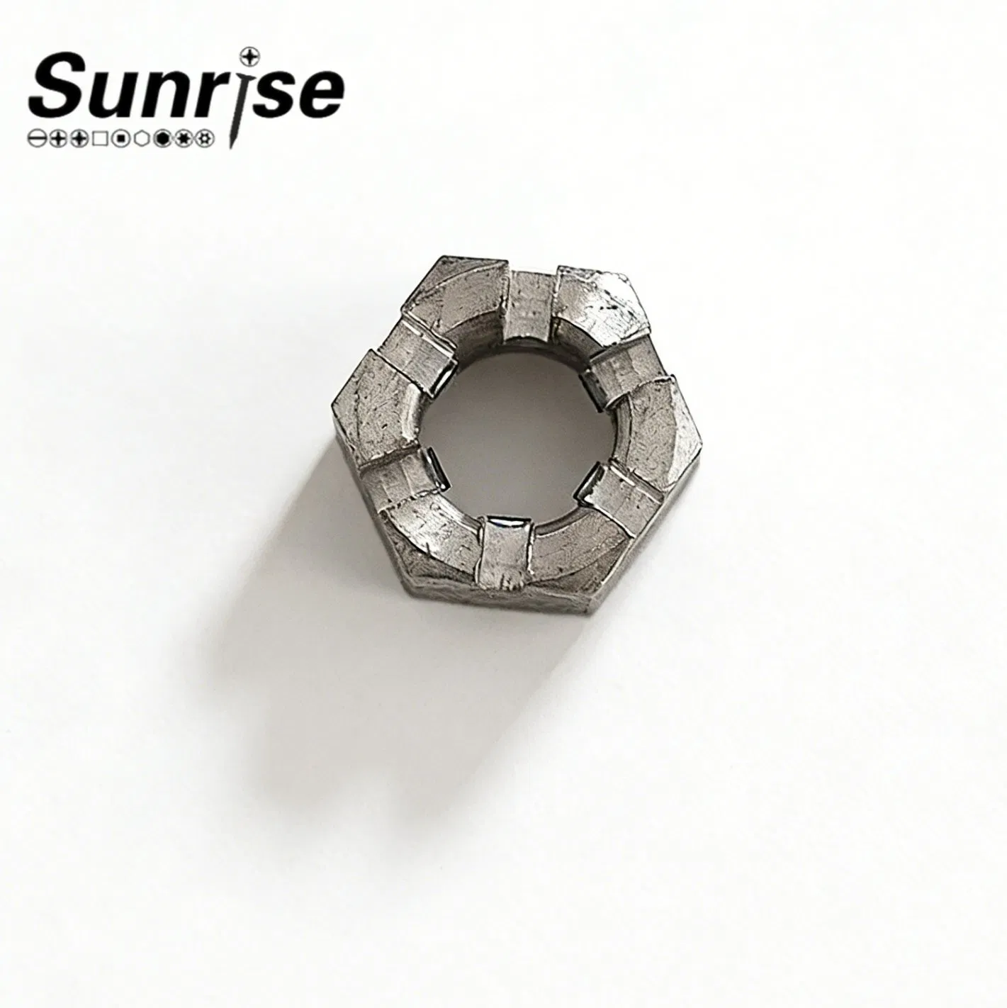 Slot Nuts, DIN935, Hexagonal Slotted Nuts