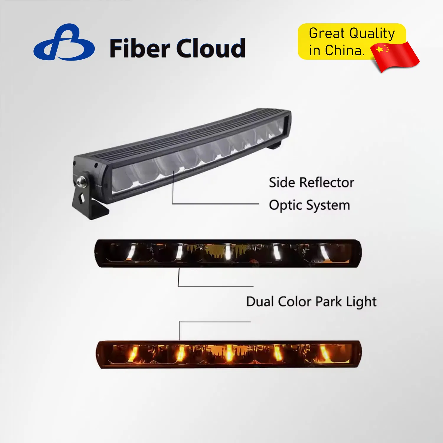 12V LED Car Spotlight Waterproof IP69K 10 Inch 50W Single Row Light