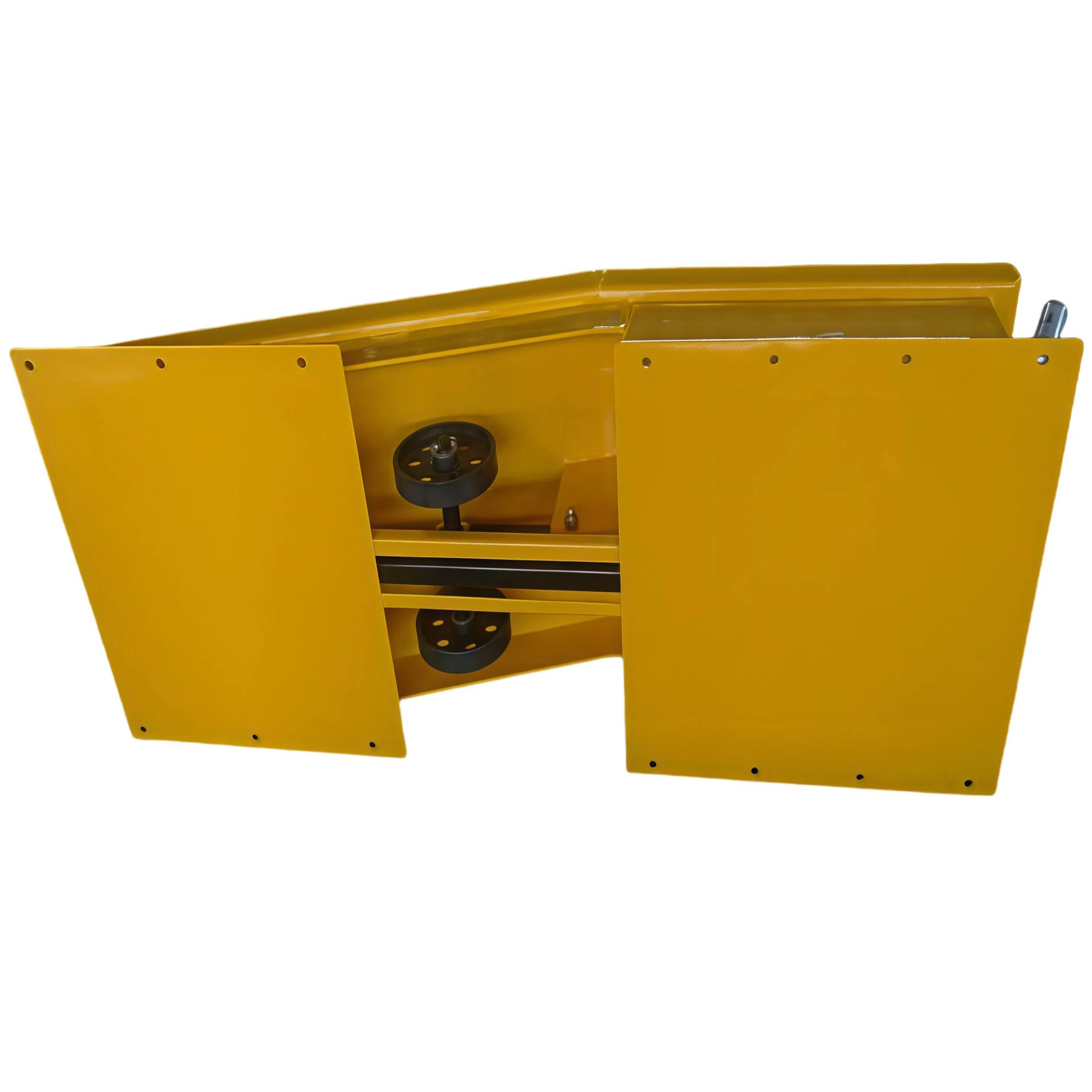 Heavy Duty Steel Truck Service Ramps with Retractable Wheels, Car Service Ramps