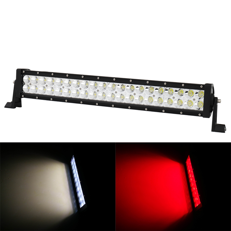 Dual Color Amber/White 120W 21.5" LED Car Light Bar for Offroad 4X4 Truck