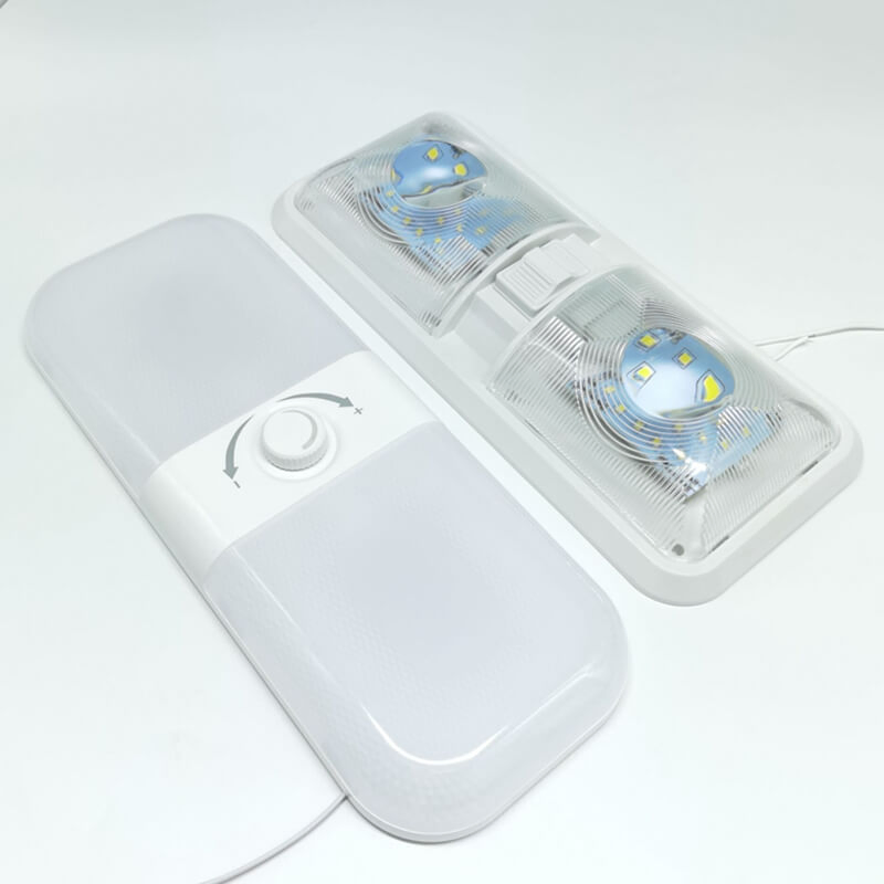 Потолочный светильник для авто, кемпера, лодки, 3 цвета, диммируемый