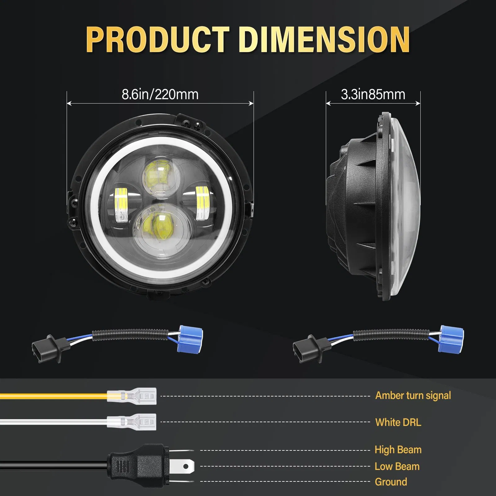 New-Style Windproof Mini Driving LED Light LED Driving Light for off-Road Vehicles