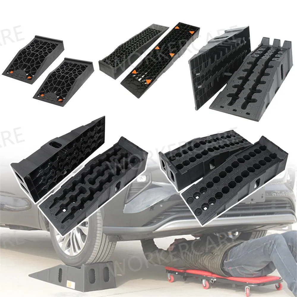 Plastic Stackable Car Parking Ramp for Vehicle Maintenance Repair Oil Change Ramp