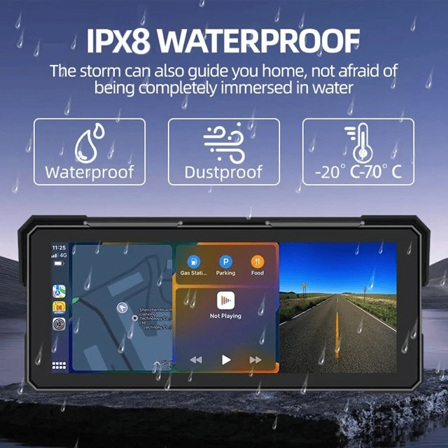 6-дюймовый водонепроницаемый GPS-навигатор для мотоцикла