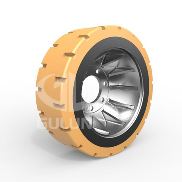 Polyurethane Flat Free & Solid Tire in Industry & Heavy Construction