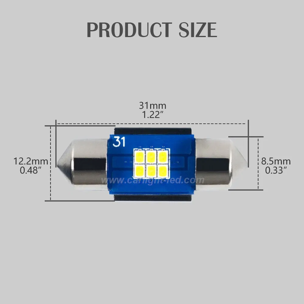 Светодиодная лампа C5w 31mm Festoon для номерного знака