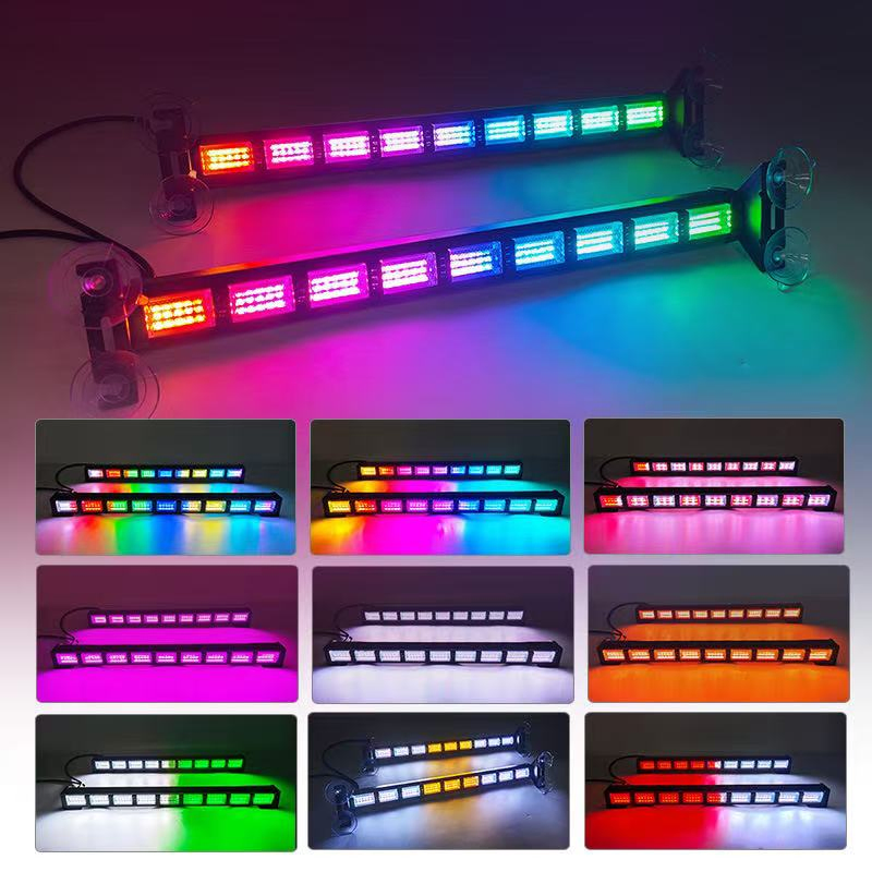 Multifunctional Bar Light 2 In1 APP RGB Changing LED Warning Strobe Light