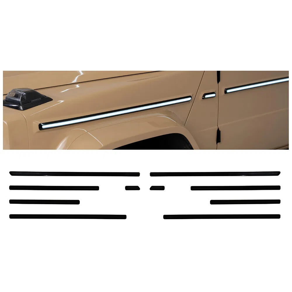 G-Grade W463 W464 Waistline for Benz W464 W463 G900 Dry Carbon Fiber Running Lights G63 Body Decoration Strip Body Kit