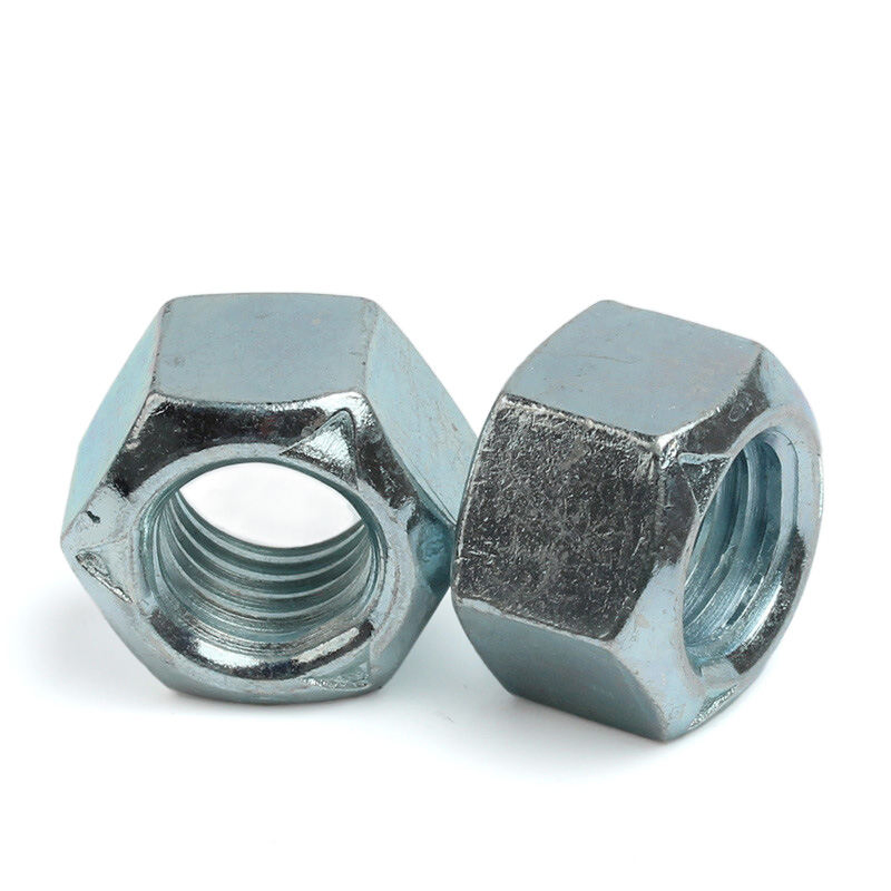 Premium M10 M12 M14 Hex Lock Nuts - Zinc Coated Steel