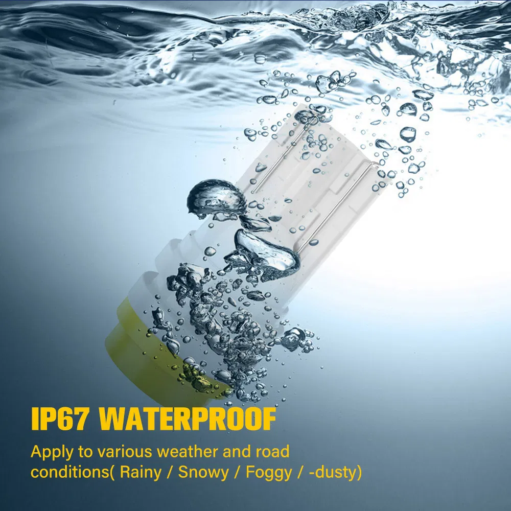 Светодиодная лампа T10 7 цветов для авто, водонепроницаемая