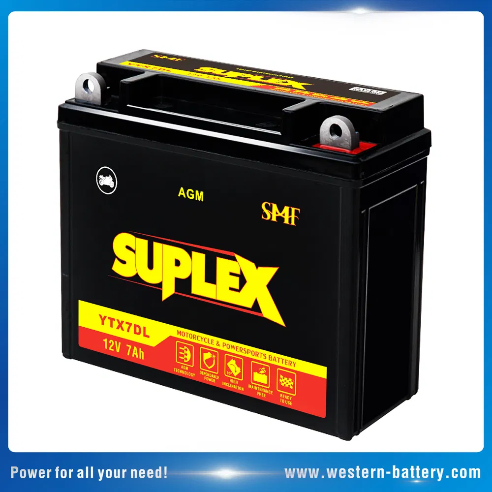 Ytx7dl SLA/AGM/VRLA Mf Moto Battery for Motorcyle/Bicycle/Scooter/ATV/Electric Motor Generator 12V7ah