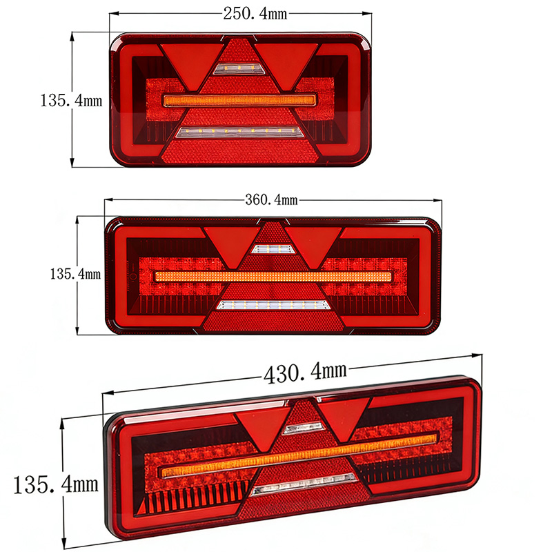 Светодиодные задние фонари E-MARK ECE для прицепов