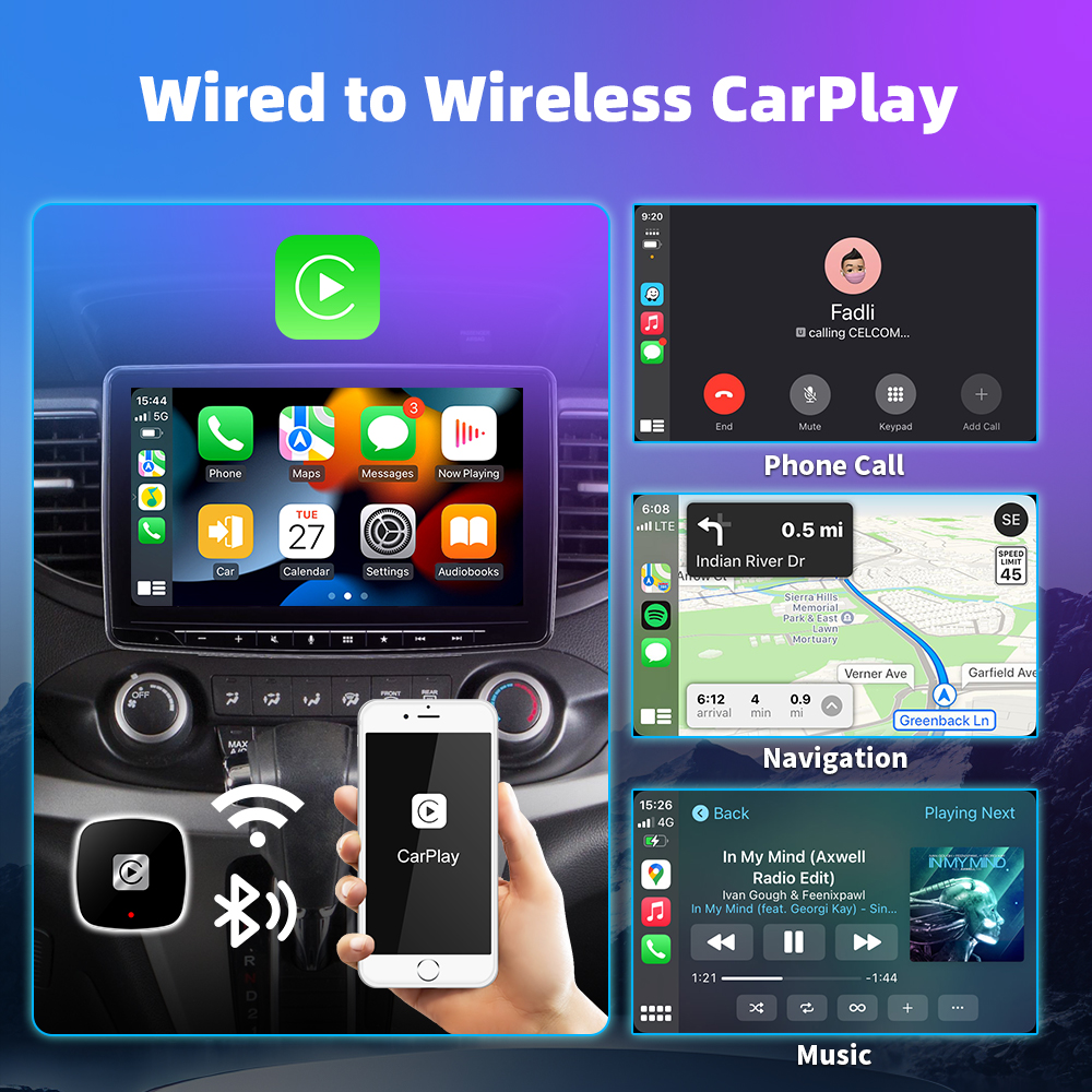 Смарт-бокс EKIY 2 в 1: беспроводной адаптер 5 ГГц Wi-Fi для Android (подключи и играй)