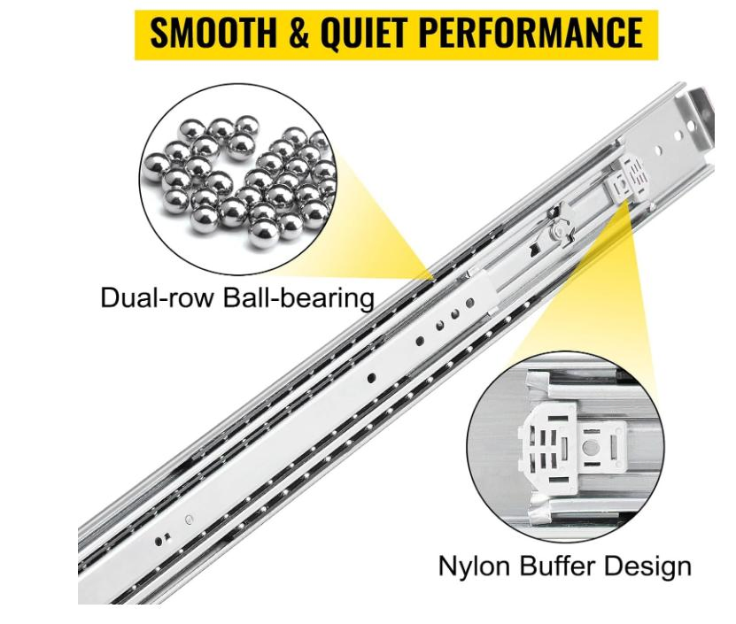 76mm Wide 60inch with Lock Heavy Duty Slide