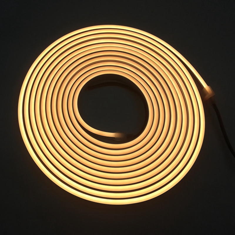 Гибкая светодиодная неоновая лента 6*12мм с логотипом