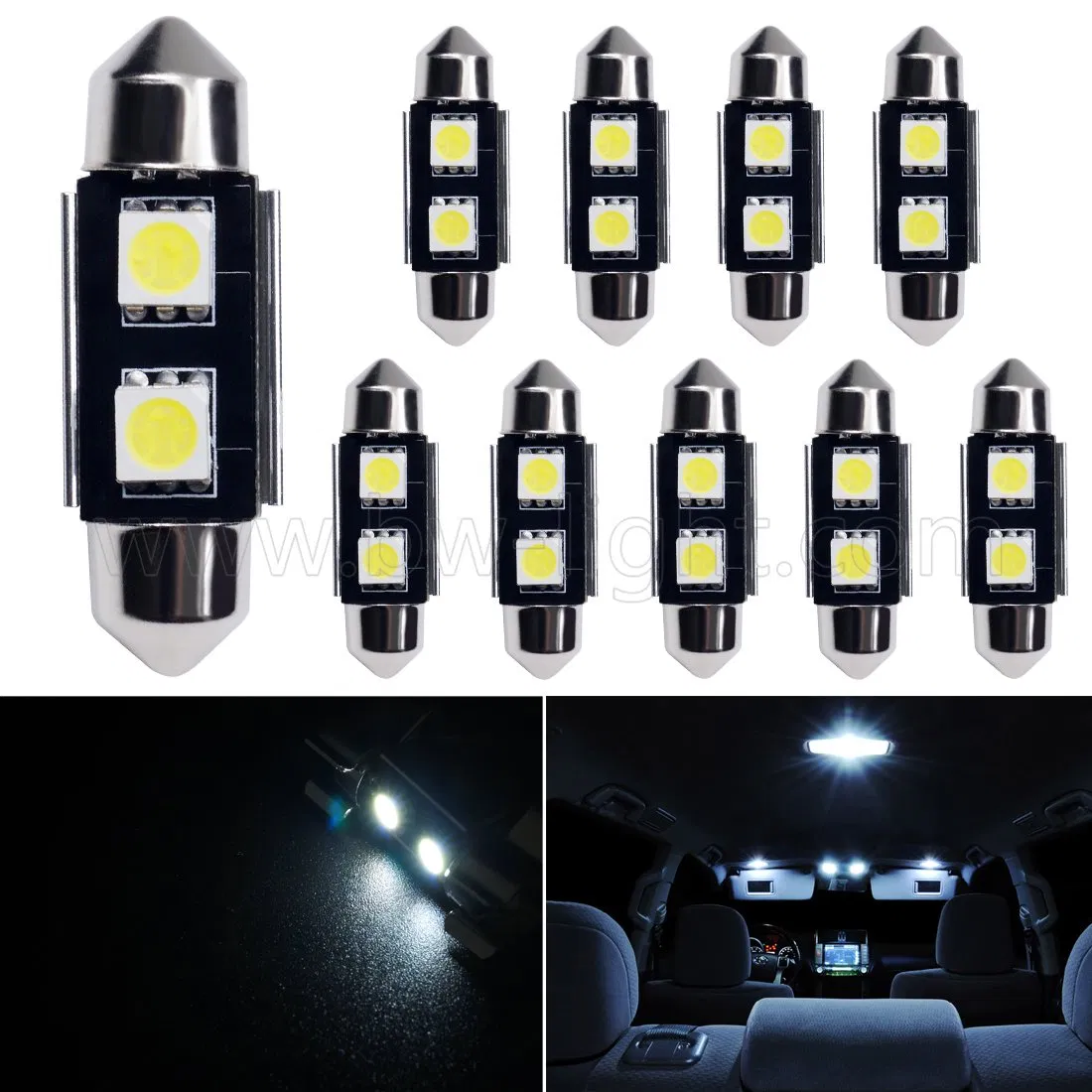 Светодиодные лампы Canbus Sv8.5 для авто (S85-39-002Z5050P)