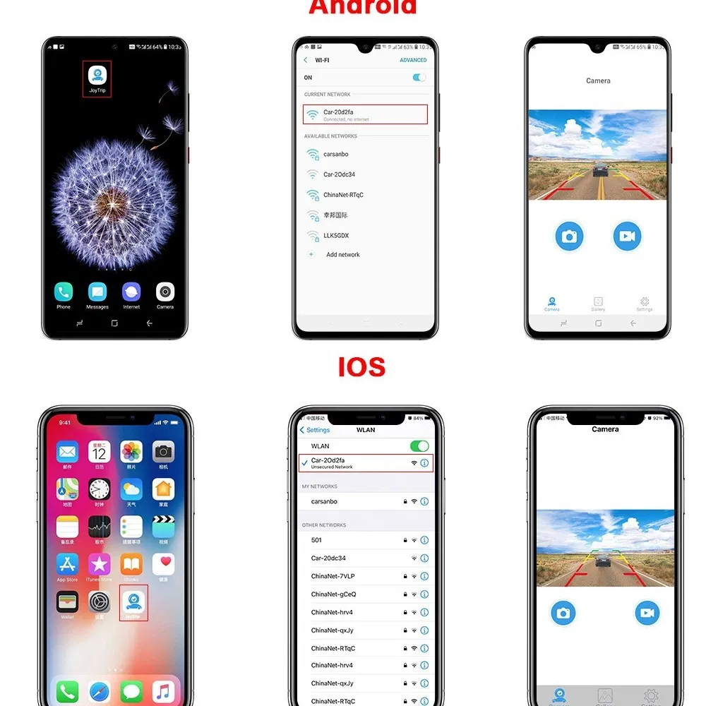 Wi-Fi камера заднего вида с переключением на переднюю