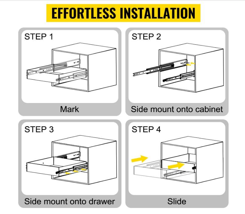 76mm Wide 60inch with Lock Heavy Duty Slide