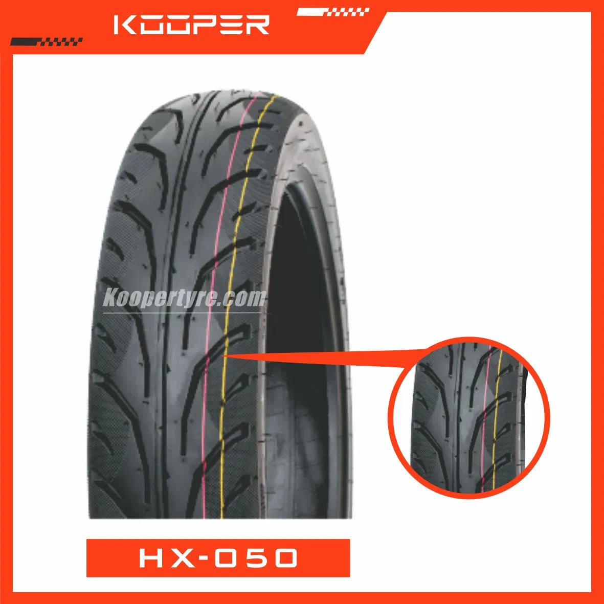 Мотошина KOOPER 16 дюймов бескамерная 6PR/8PR