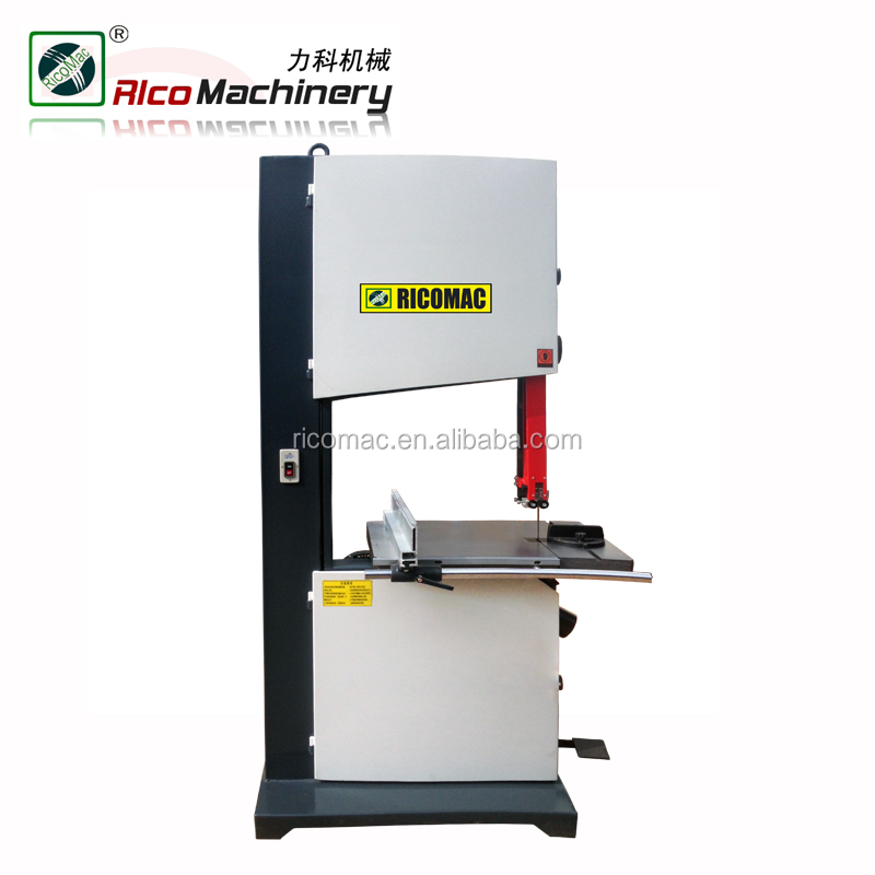 28" Light Duty Vertical Band Saw Machine for Wood, 700mm Cast Iron Pulley Wheel