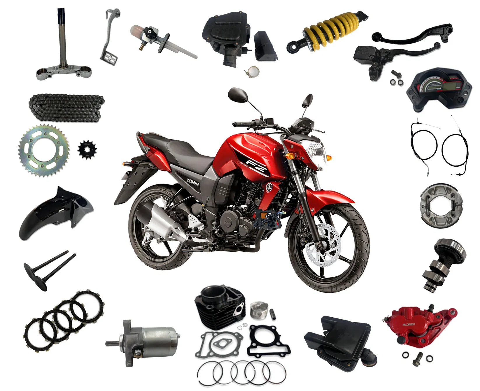 Запчасти для мотоциклов Aldrich 100-200cc