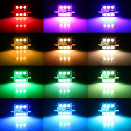RGB LED подсветка салона BKR 12V, 6SMD, 5050