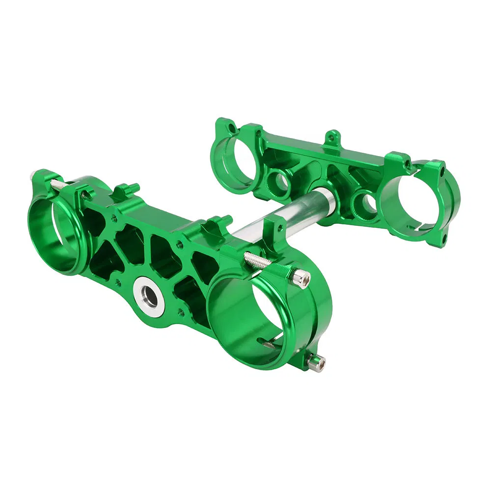 Рулевая колонка KX250F/KX450F, верхняя и нижняя траверсы
