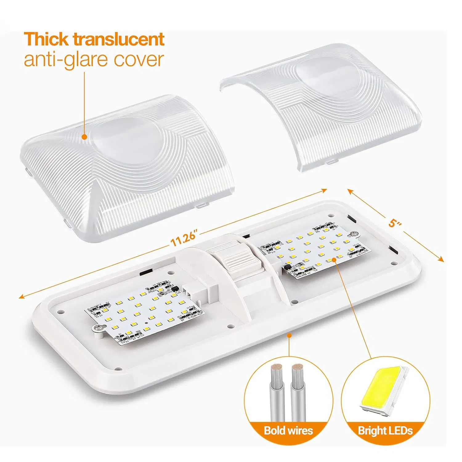 Прозрачная светодиодная лампа для чтения в авто