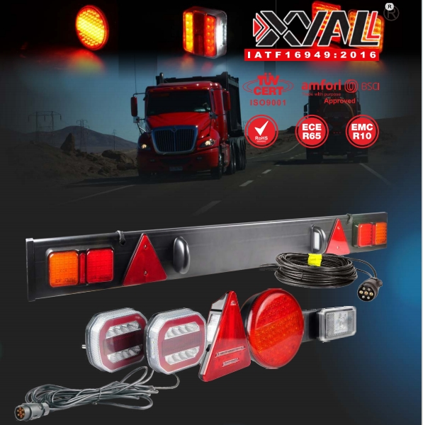 Durable 12V Trailer Lorry Auto Car Turn Signal Light Tail Rear Light LED Trailer Lights