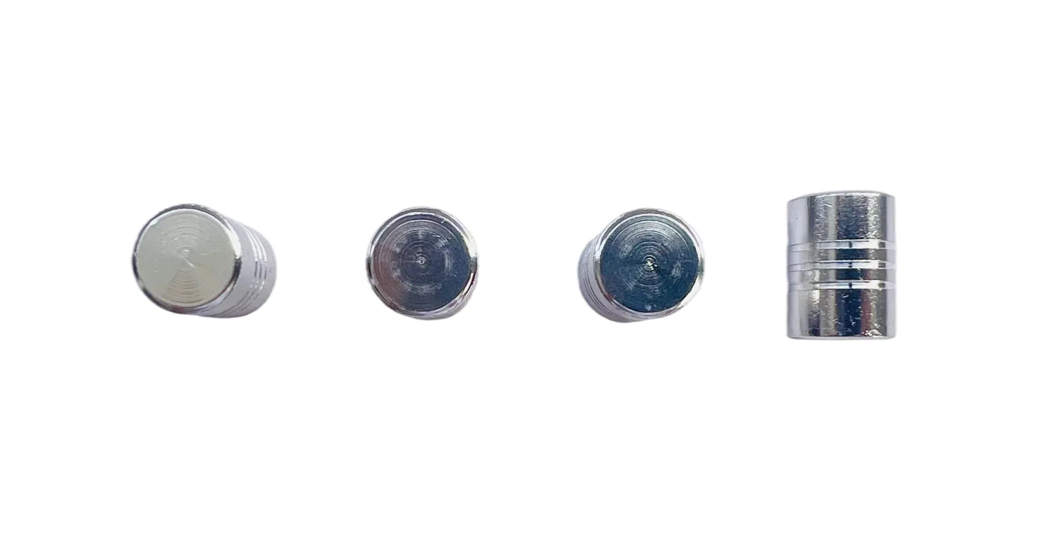 Колпачки для шин алюминиевые серебристые (4 шт)