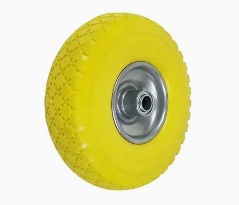 Heavy Duty Solid Rubber Polyurethane Foaming Flat Free PU Foam Trolley Wheel for Trolley 4.10/3.50-6 Truck Tire Wheelbarrow Wheels