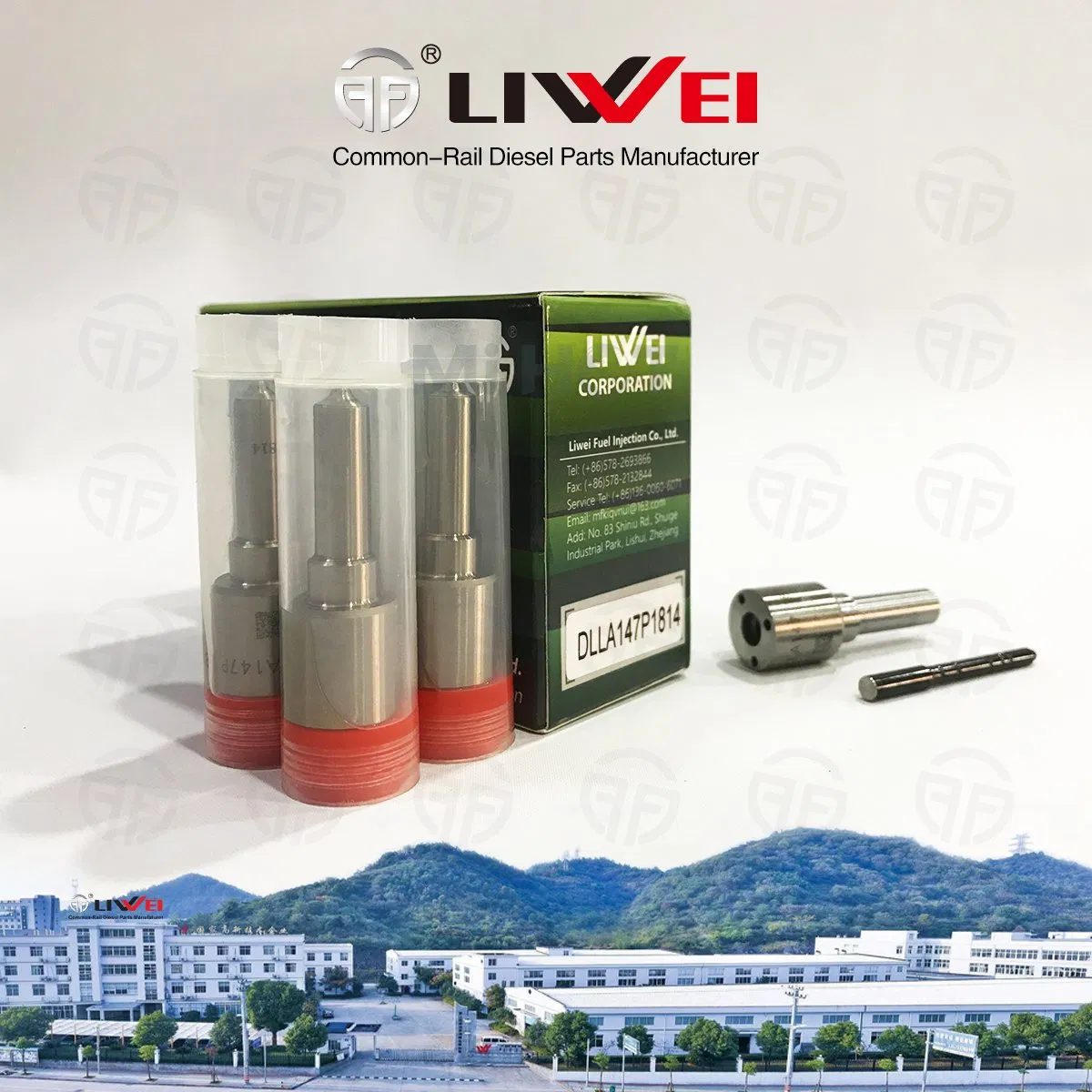 Liwei Brand Diesel Nozzle Dlla147p1814 Boc Auto Fuel System Common Rail Diesel Nozzle for Injector 0445120153