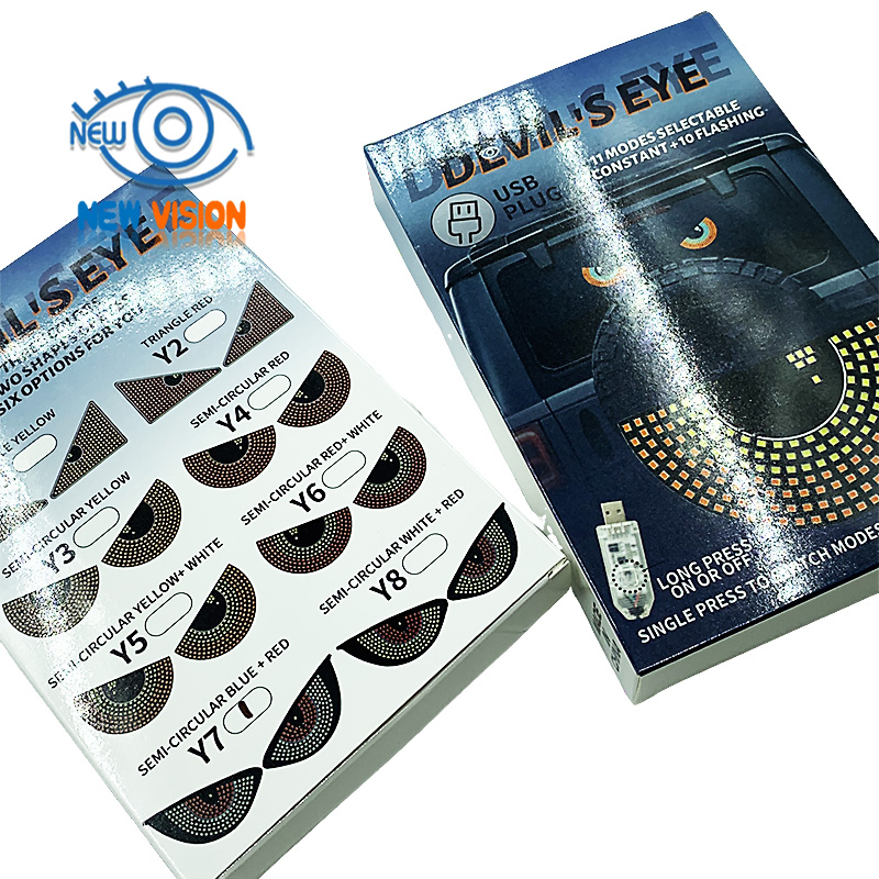 Car Dynamic LED Devil Eyes Screen Light Car Rear Windshield LED Matrix Panel LED Display Screen