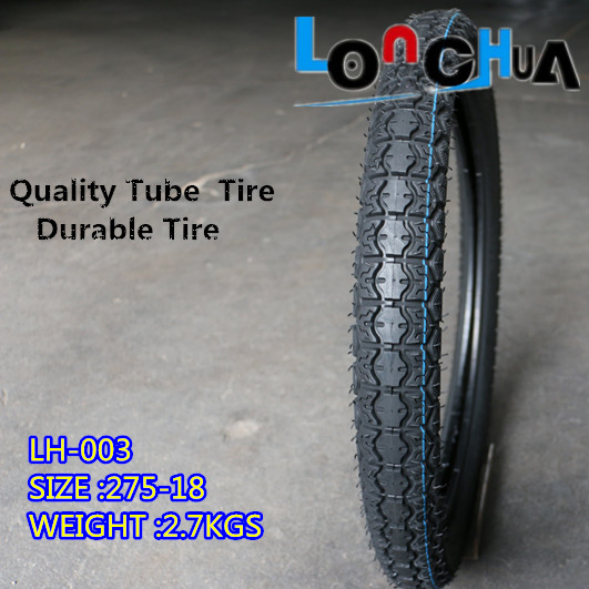 T/T T/L High Natural Rubber Percent 6pr Motorcycle Tyre for Brazil (2.75-18)