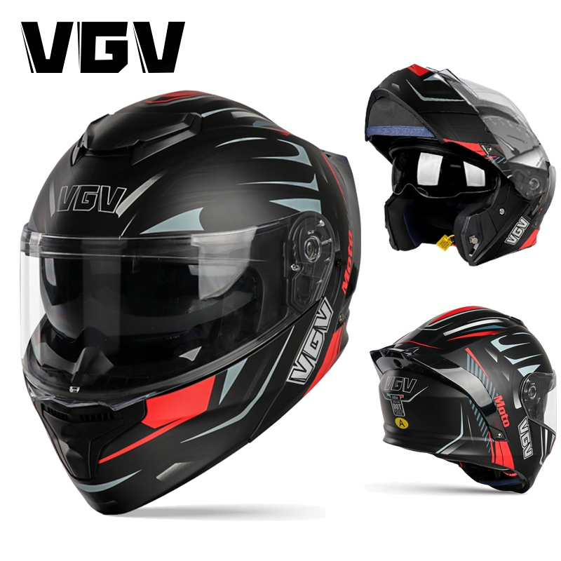 Vgv 92 The Aerodynamic Design of The Flip-up Helmet Makes Riding Smoother
