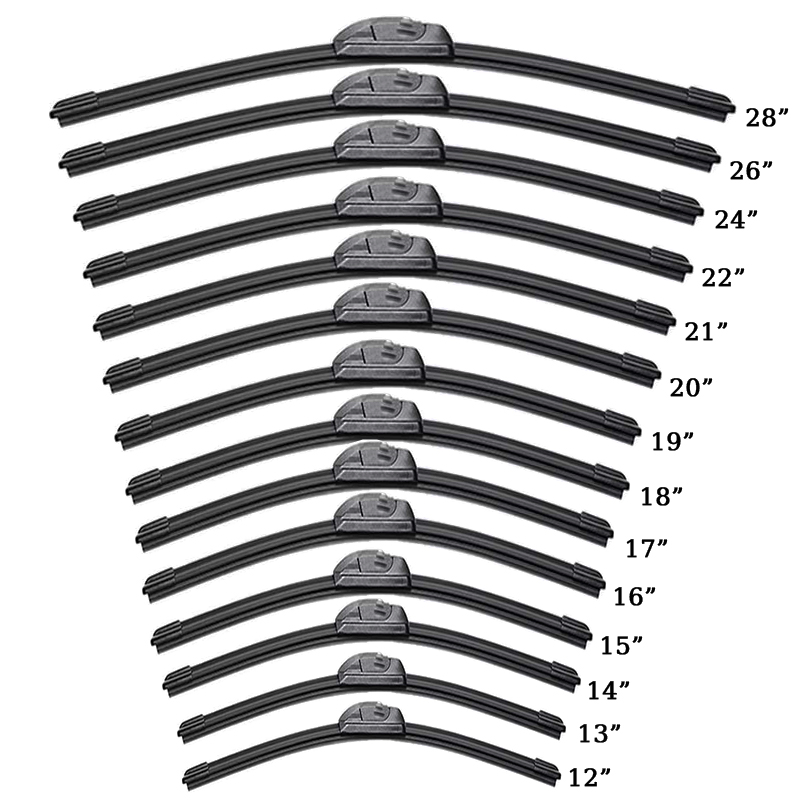 Anti-Rust Universal Windshield Wiper Blade with Electrophoretic Treatment